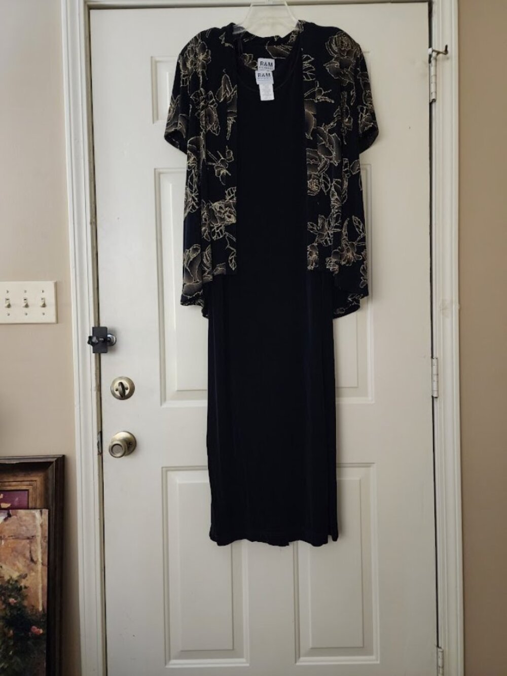 R & M Richards Two Piece Evening Dress Sz 10